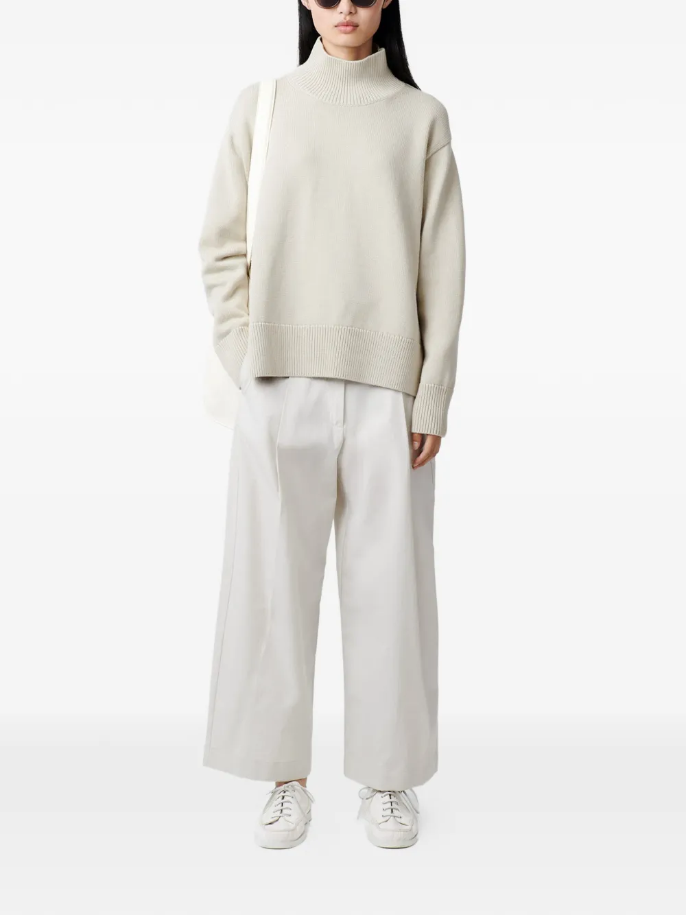  Studio Nicholson Ribbed High-neck Patria Knitwear - Neutrals 