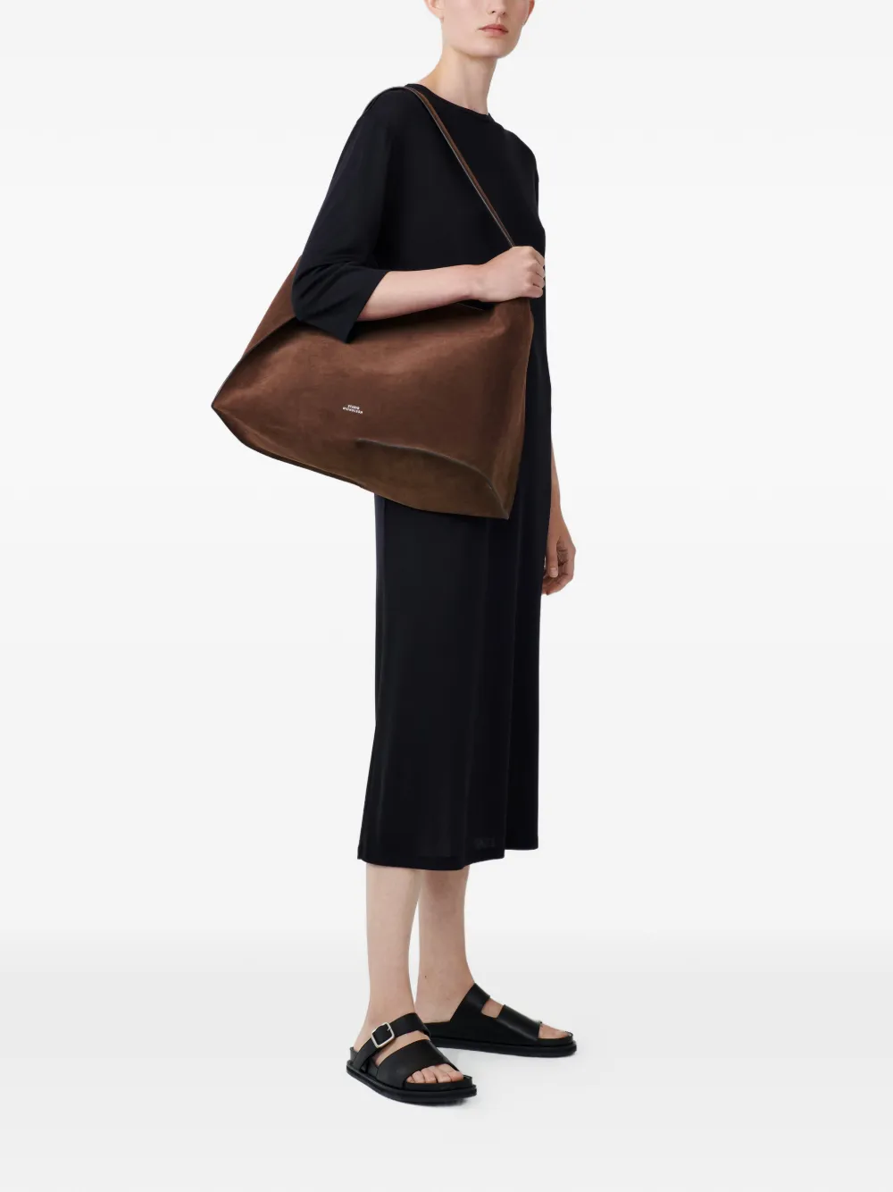  Studio Nicholson Straight Fit Banner Dress - Black 
