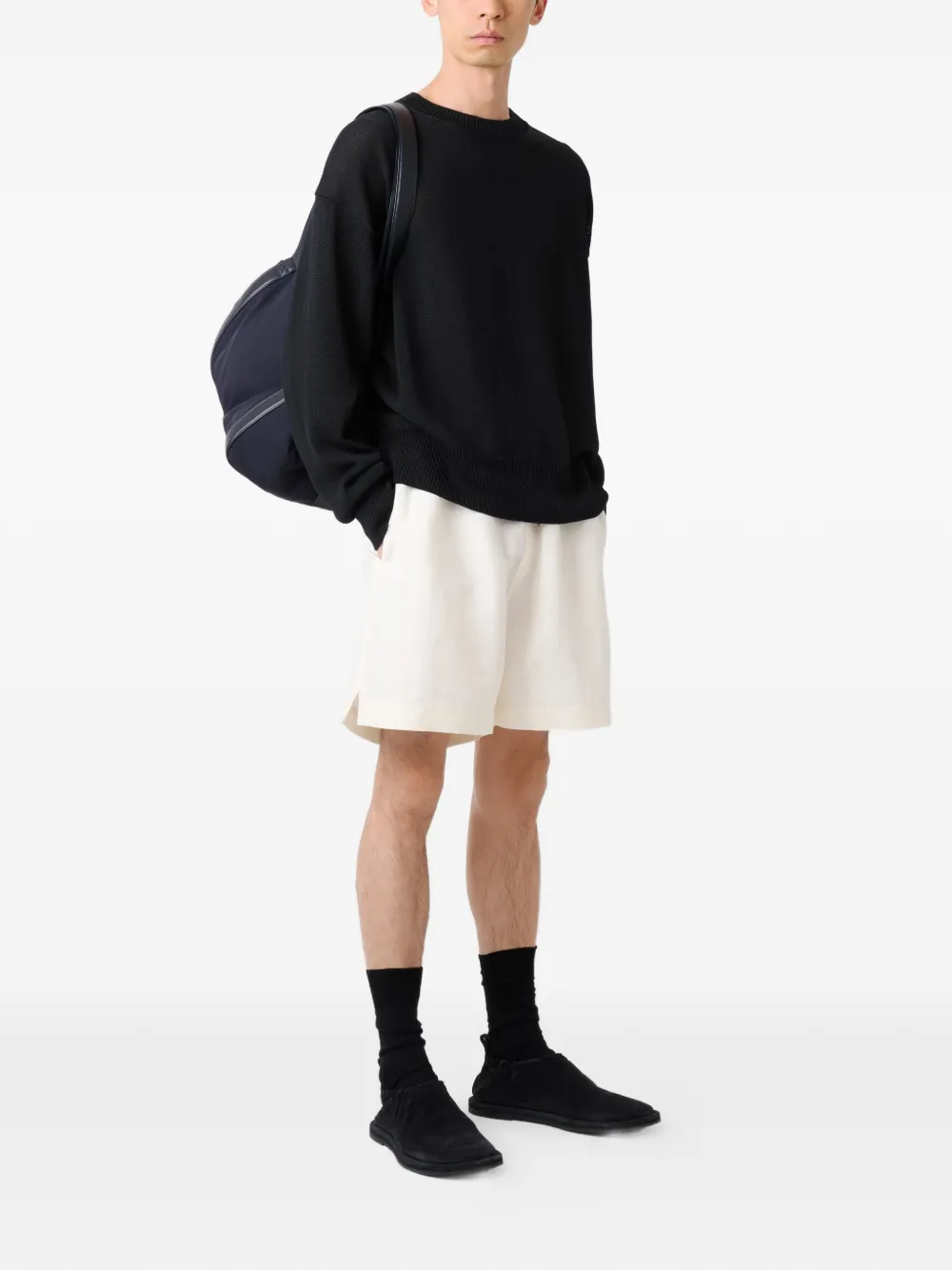  Studio Nicholson Kami Ribbed Sweater - Black 