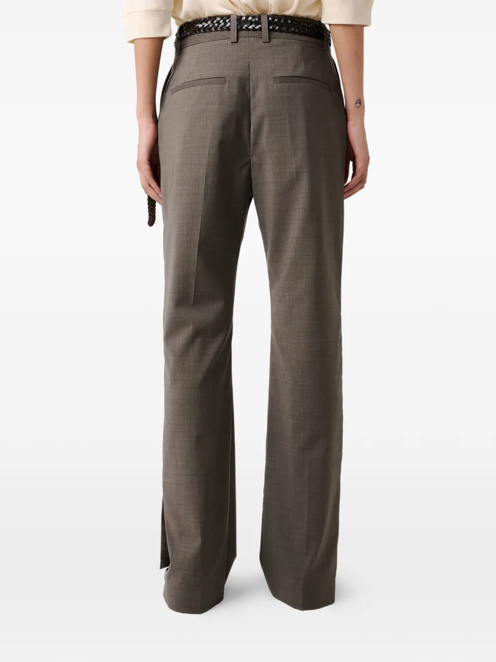 Studio Nicholson Mitra broek met split Grijs