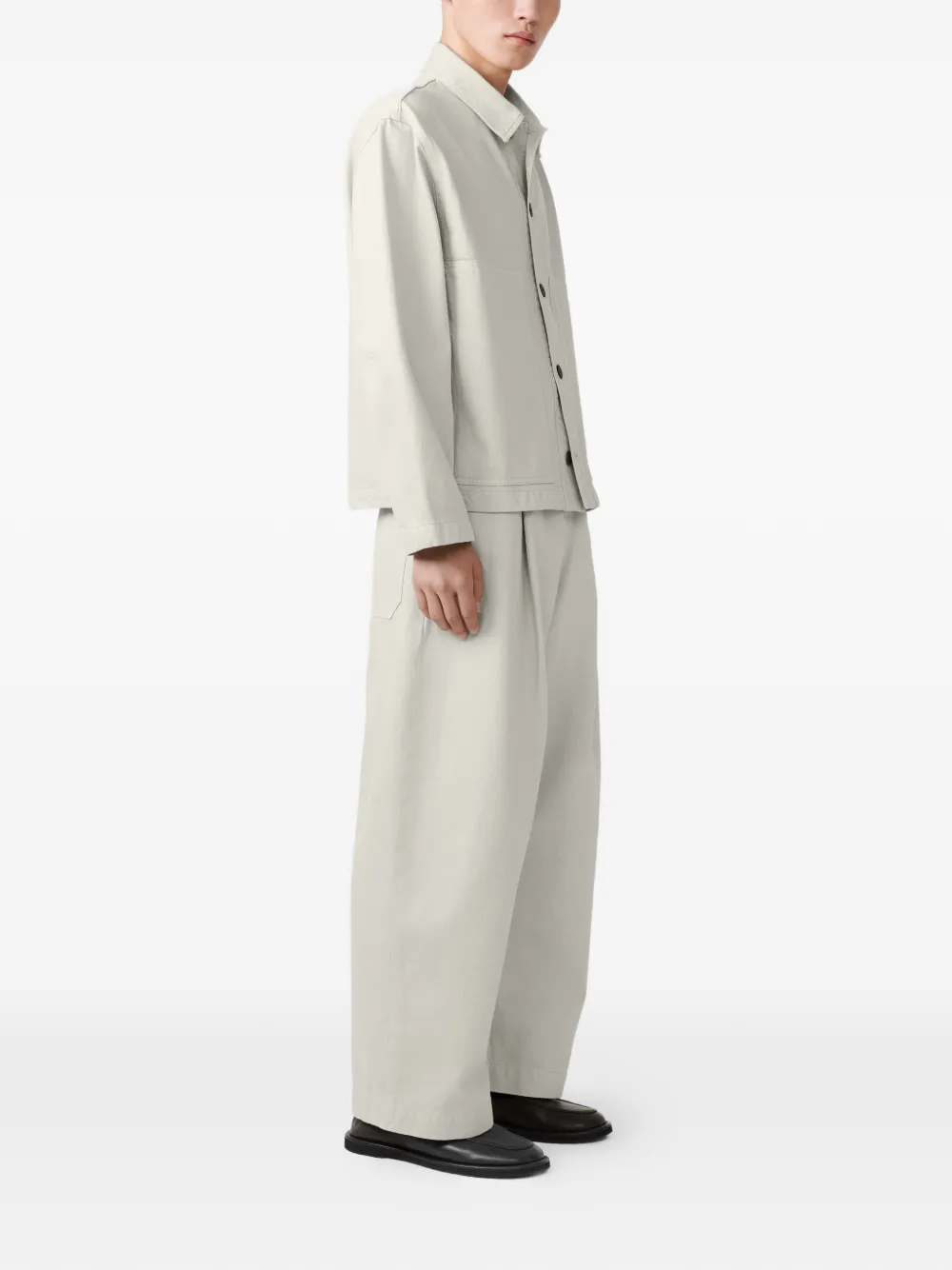 Studio Nicholson Graph Denim Jacket In White