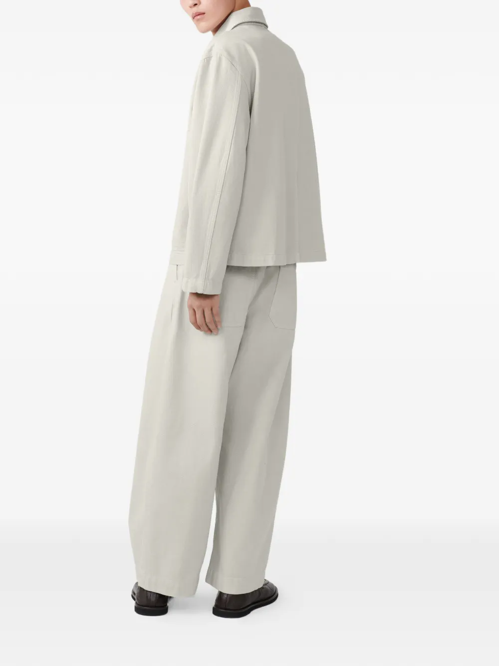 Studio Nicholson Graph Denim Jacket In White