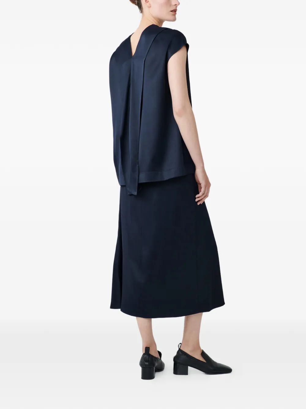 Greer V-Neck Draped Top