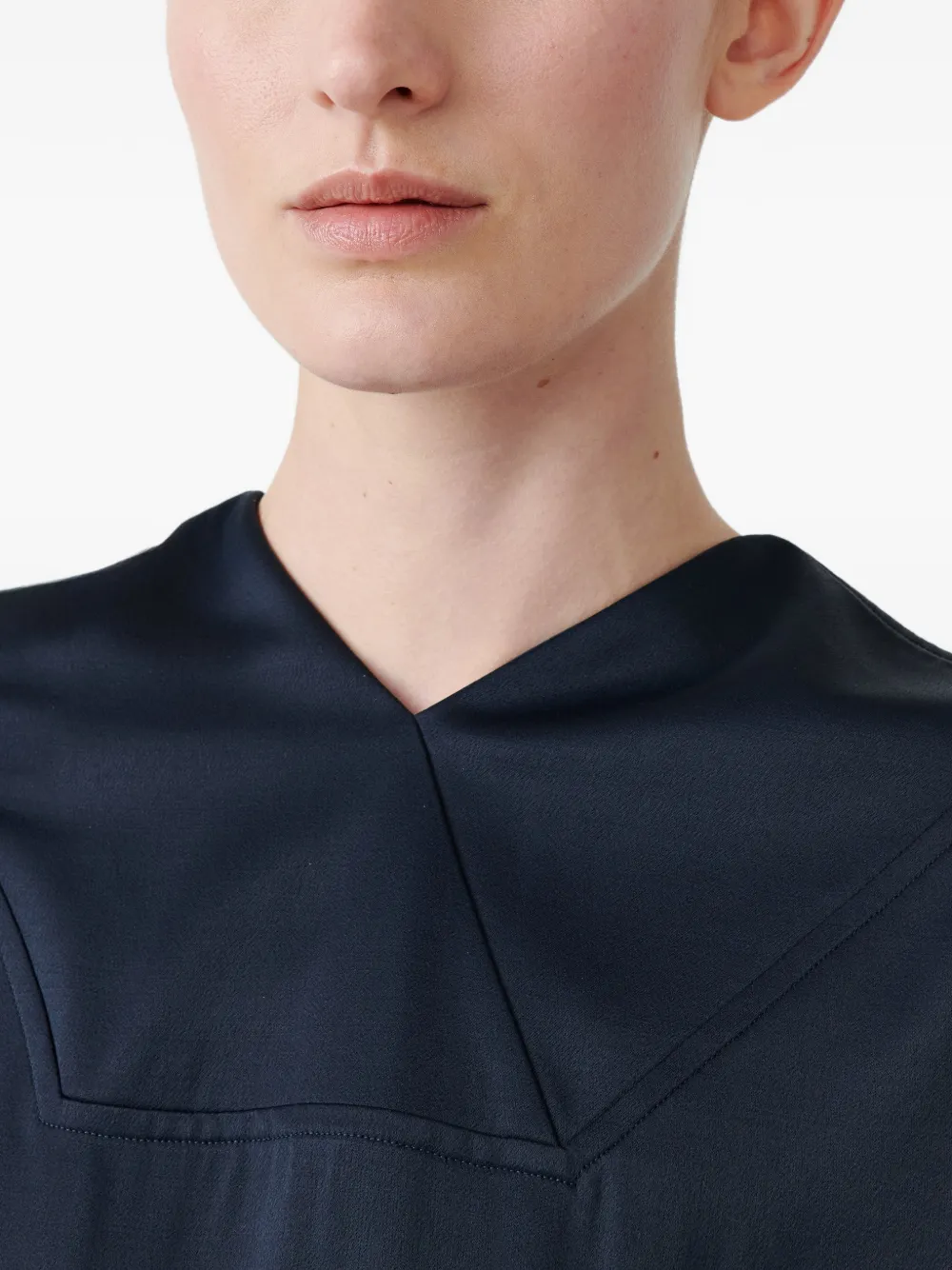 Greer V-Neck Draped Top