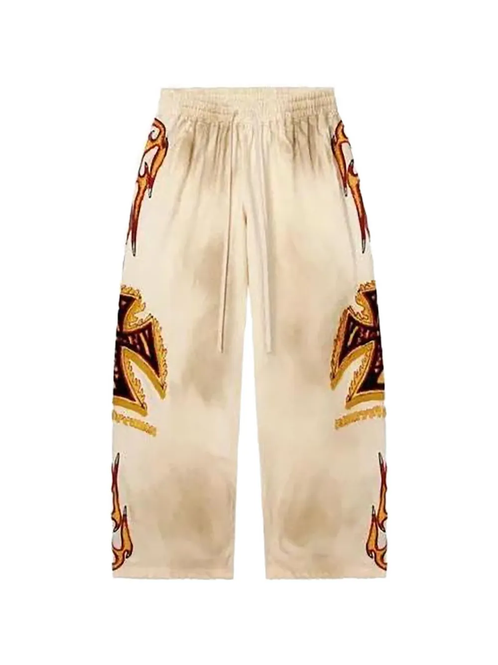 VALE FOREVER LA Flare printed track pants - Toni neutri