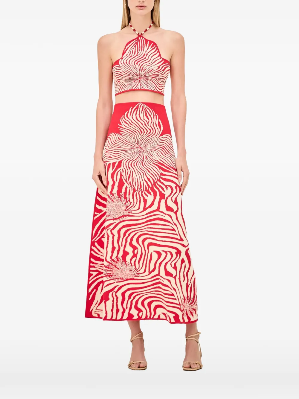  Alexis Gala Beaded Top - Red 