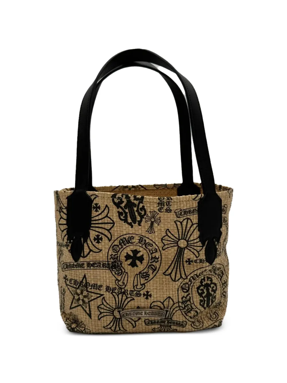 Chrome Hearts handle graphic beach bag - Nude