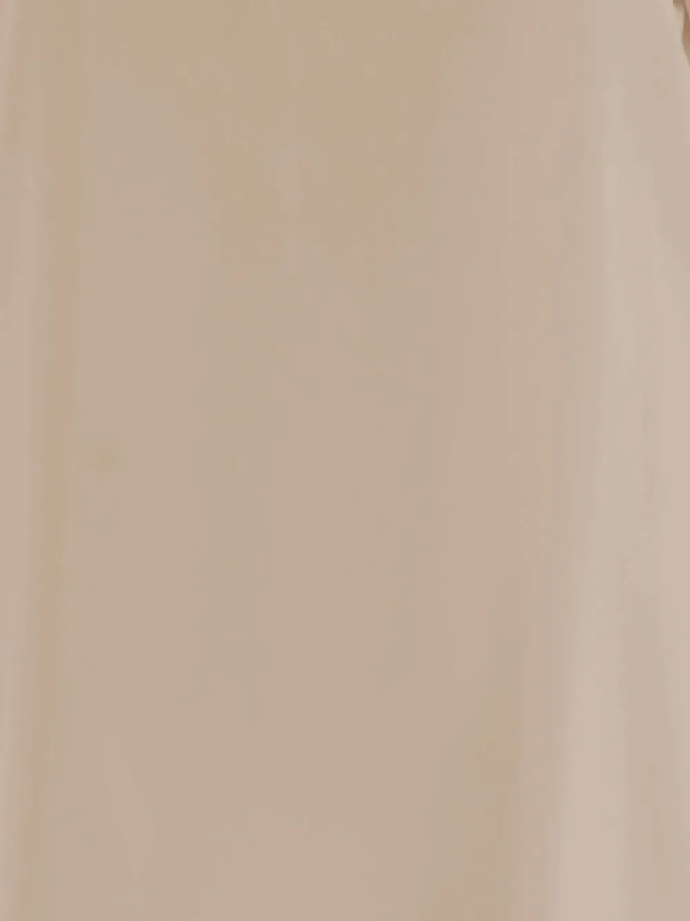  Allude Side Slits Silk T-shirt - Neutrals 