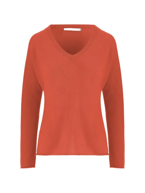 Allude ribbed V-neck sweater