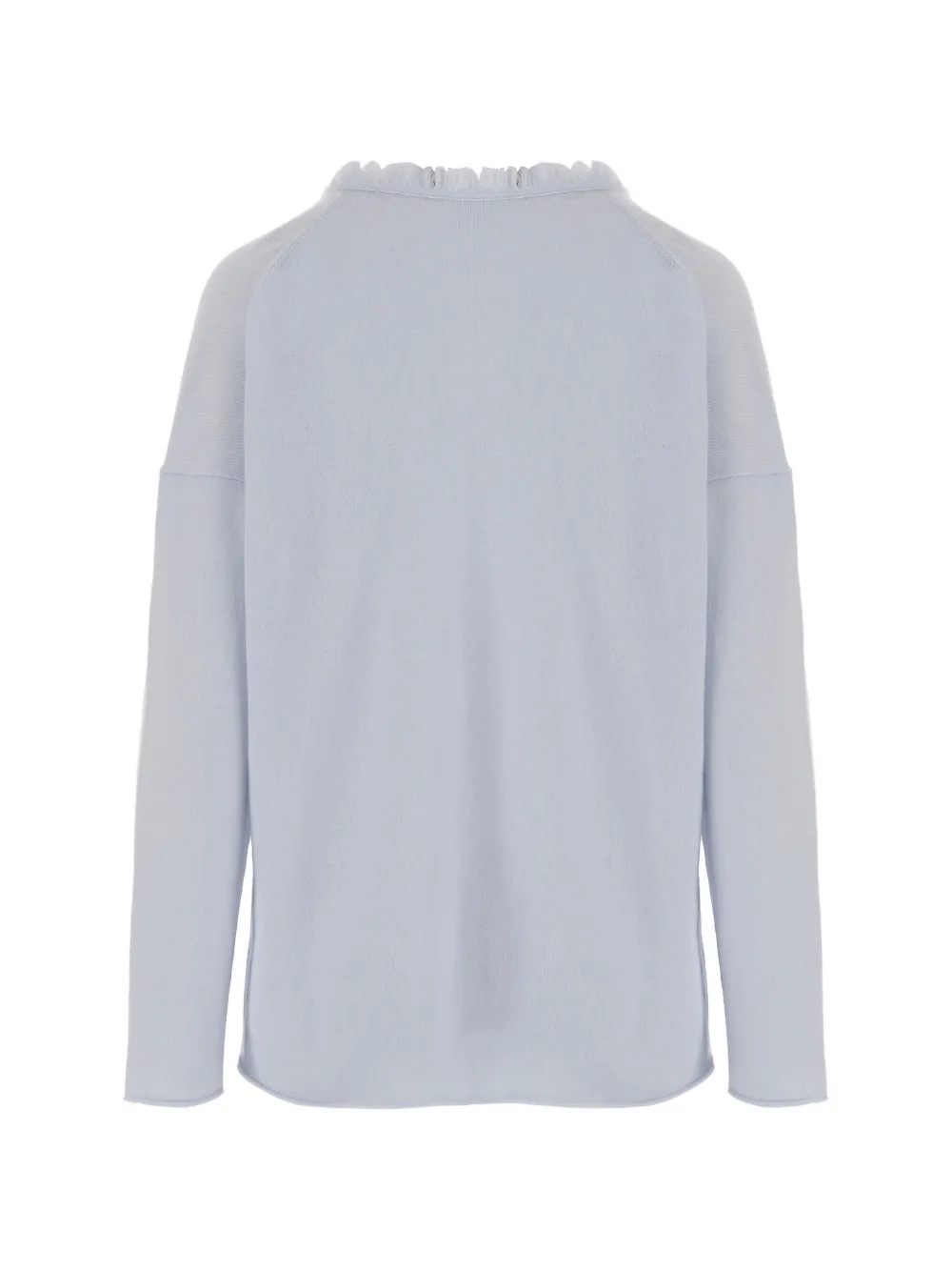 Fringed-Neck Sweater