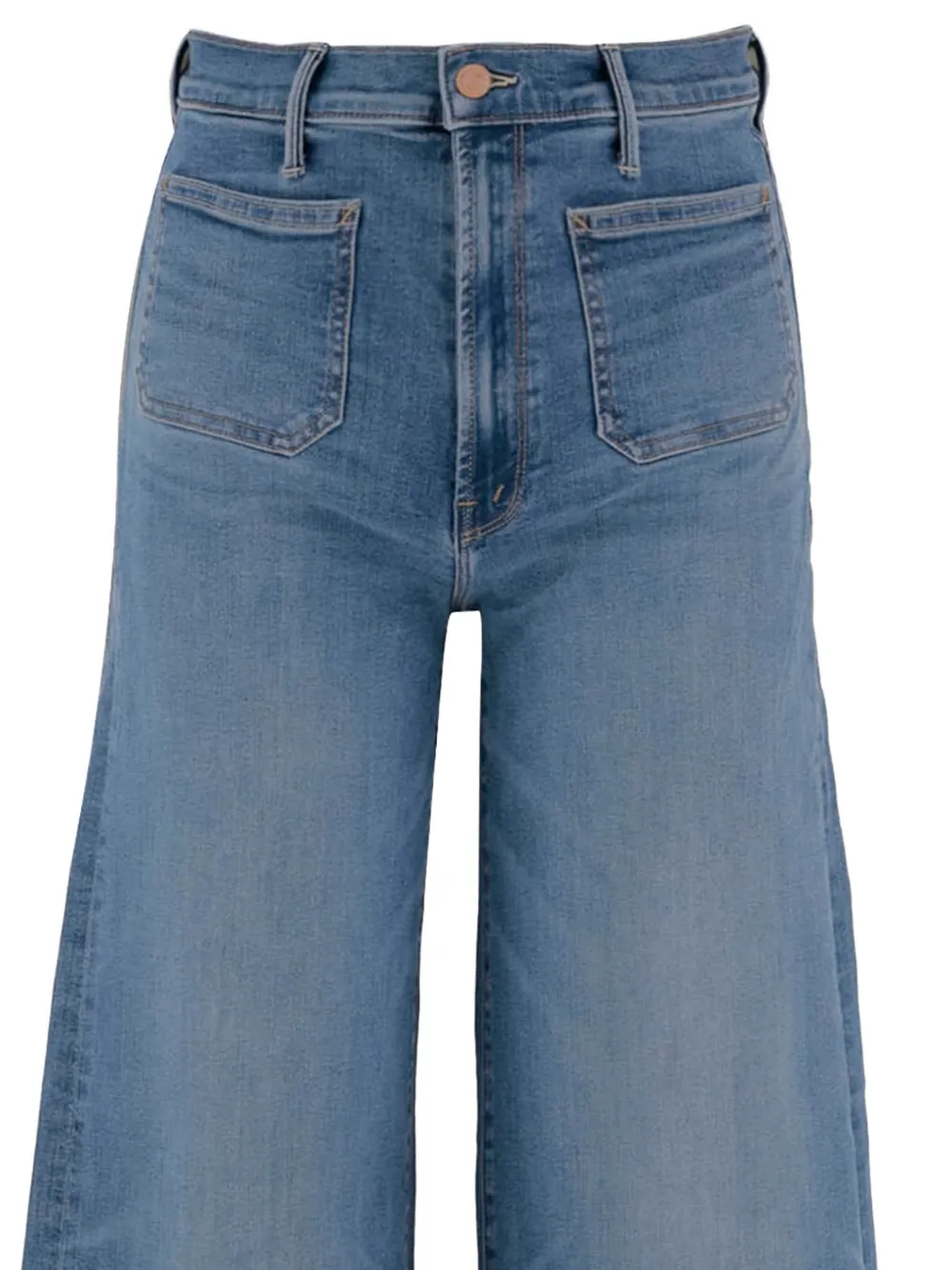 MOTHER Jeans met wijde pijpen Blauw