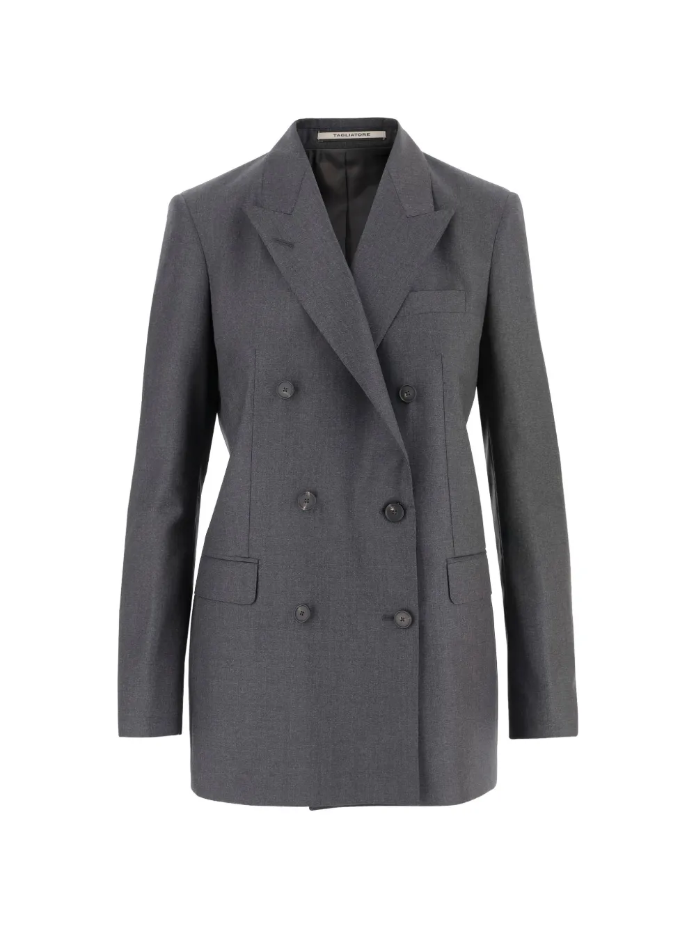 Tagliatore peaked lapels double-breasted jacket - Grau