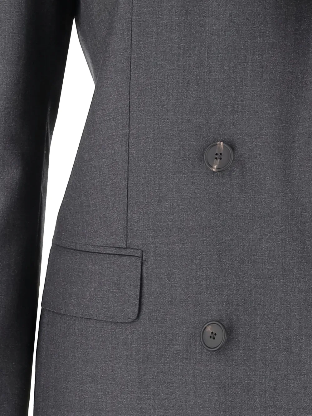 peaked lapels double-breasted jacket