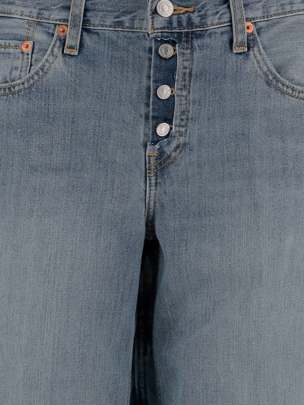  Re/done Five-pocket Washed Jeans - Blue 