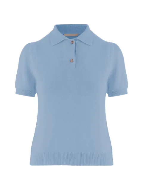 Allude kortærmet polotrøje med knapper