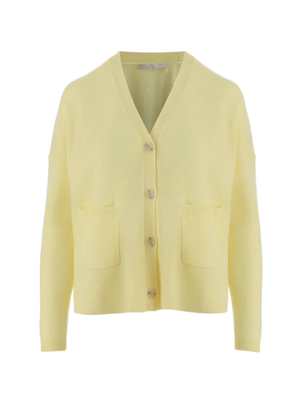 Allude patch-pockets V-neck cardigan - Giallo