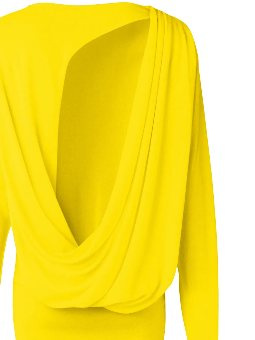 Jacquemus Mini-jurk met lange mouwen en uitgesneden details Geel