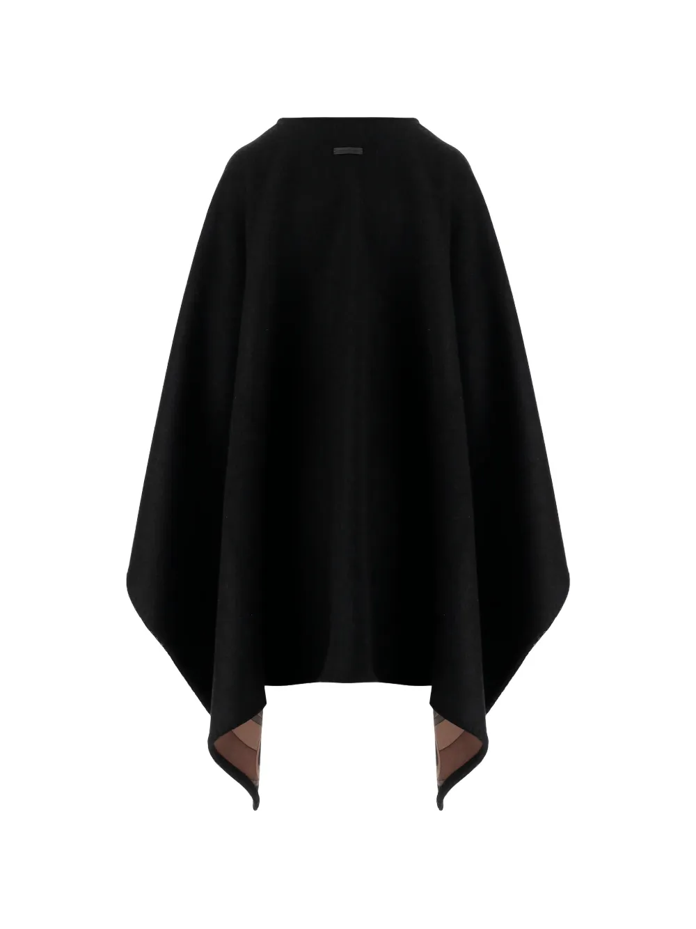  Ferragamo Reversible Geometric Cape - Black 