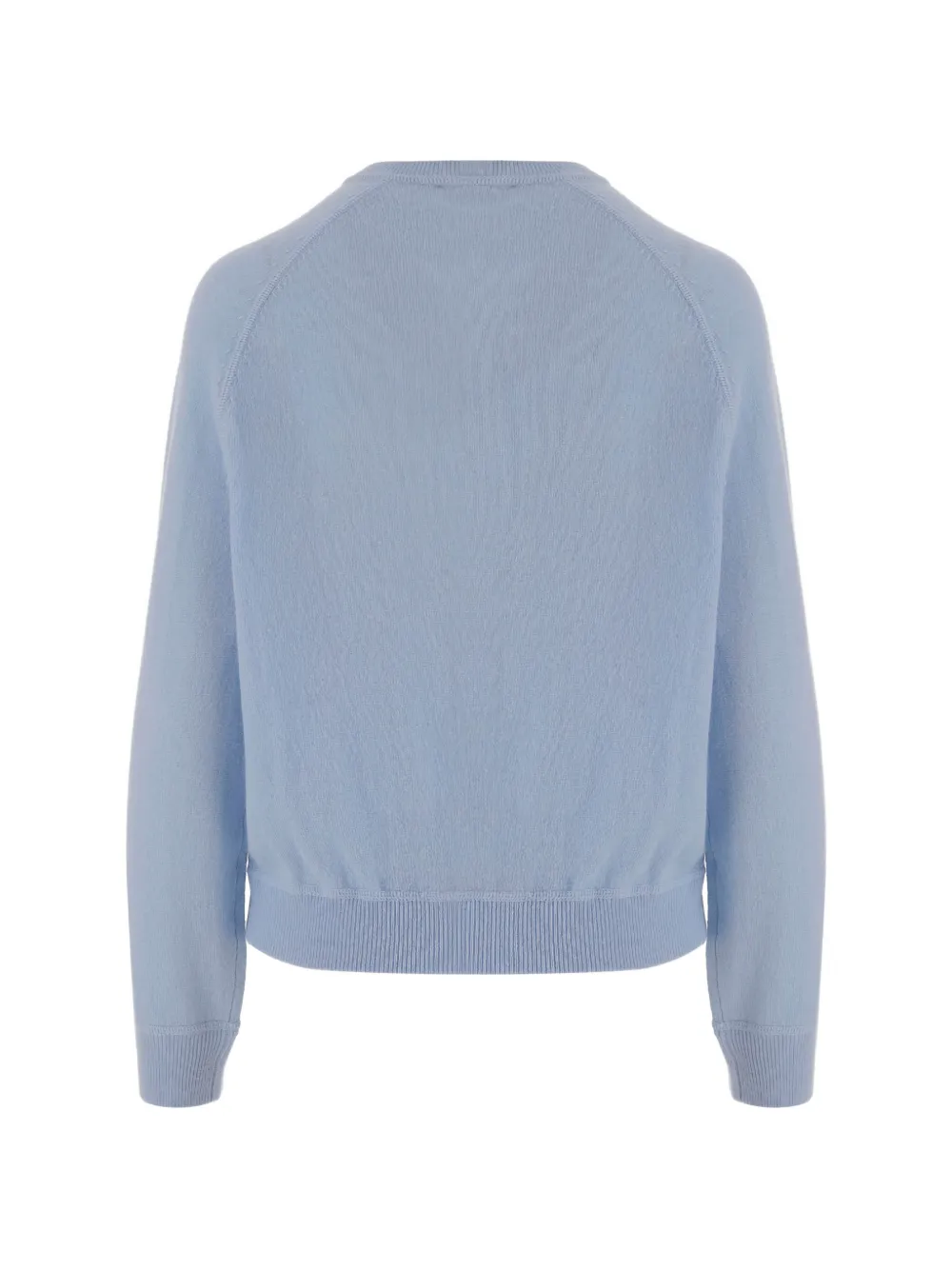  Allude Crew-neck Ribbed Sweater - Blue 