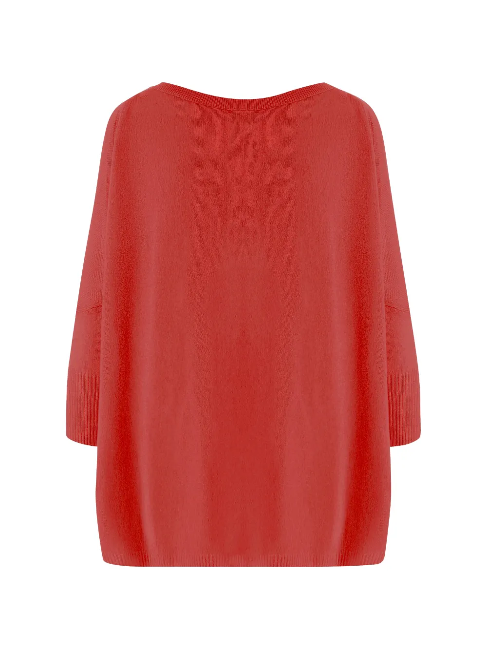  Allude V-neck Ribbed Sweater - Red 