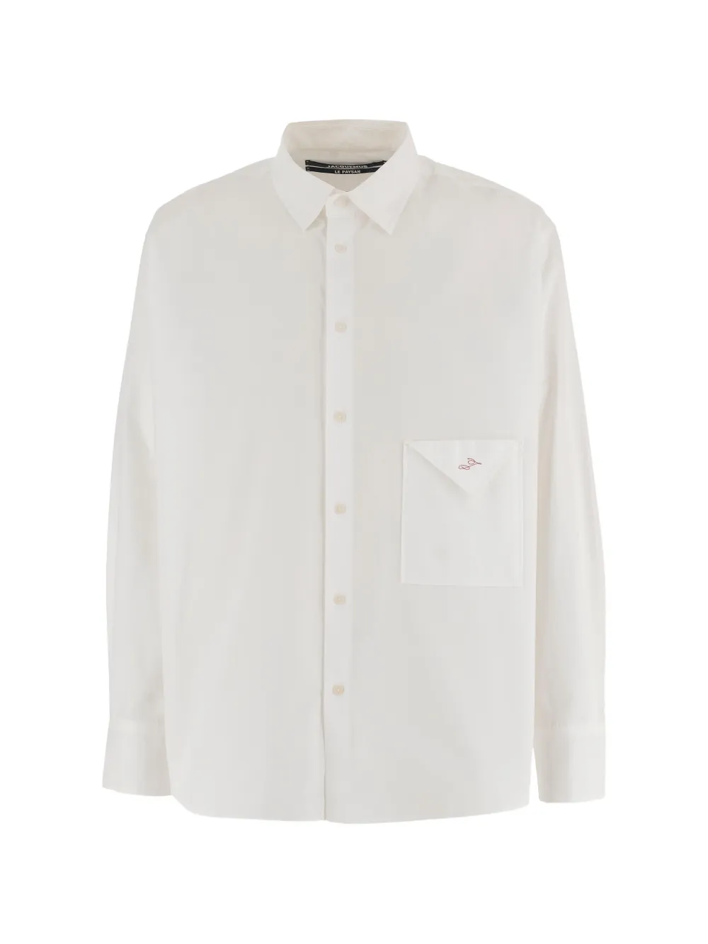 Jacquemus flap-pocket long-sleeved shirt - Bianco