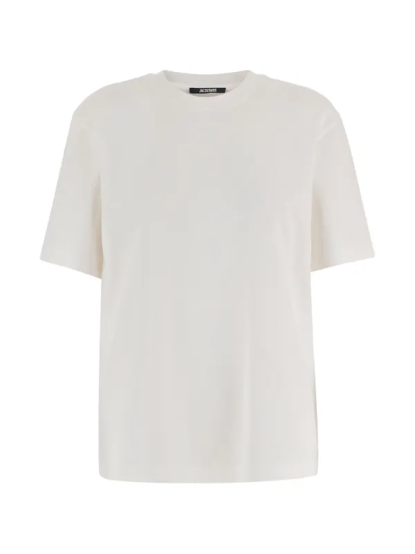 (*)様 新品未使用　jacquemus 白ロゴtシャツ Jacquemus ロゴ Tシャツ | ニュートラル | FARFETCH JP