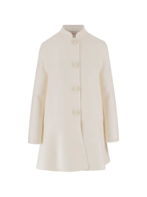 Valentino Garavani high-collar button wool coat