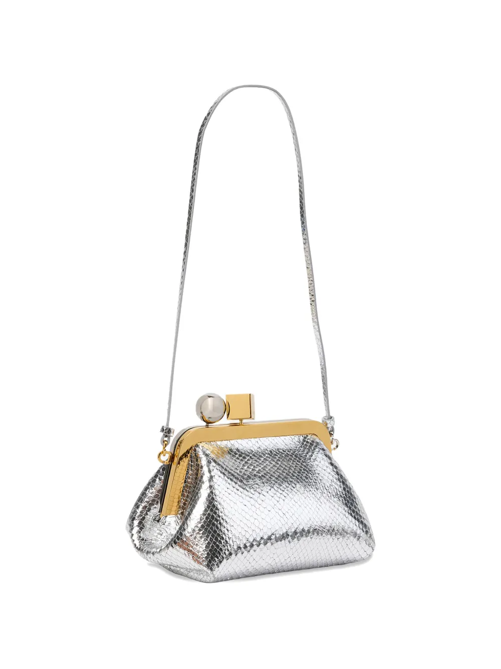 Jacquemus Berlingot kleine schoudertas Zilver