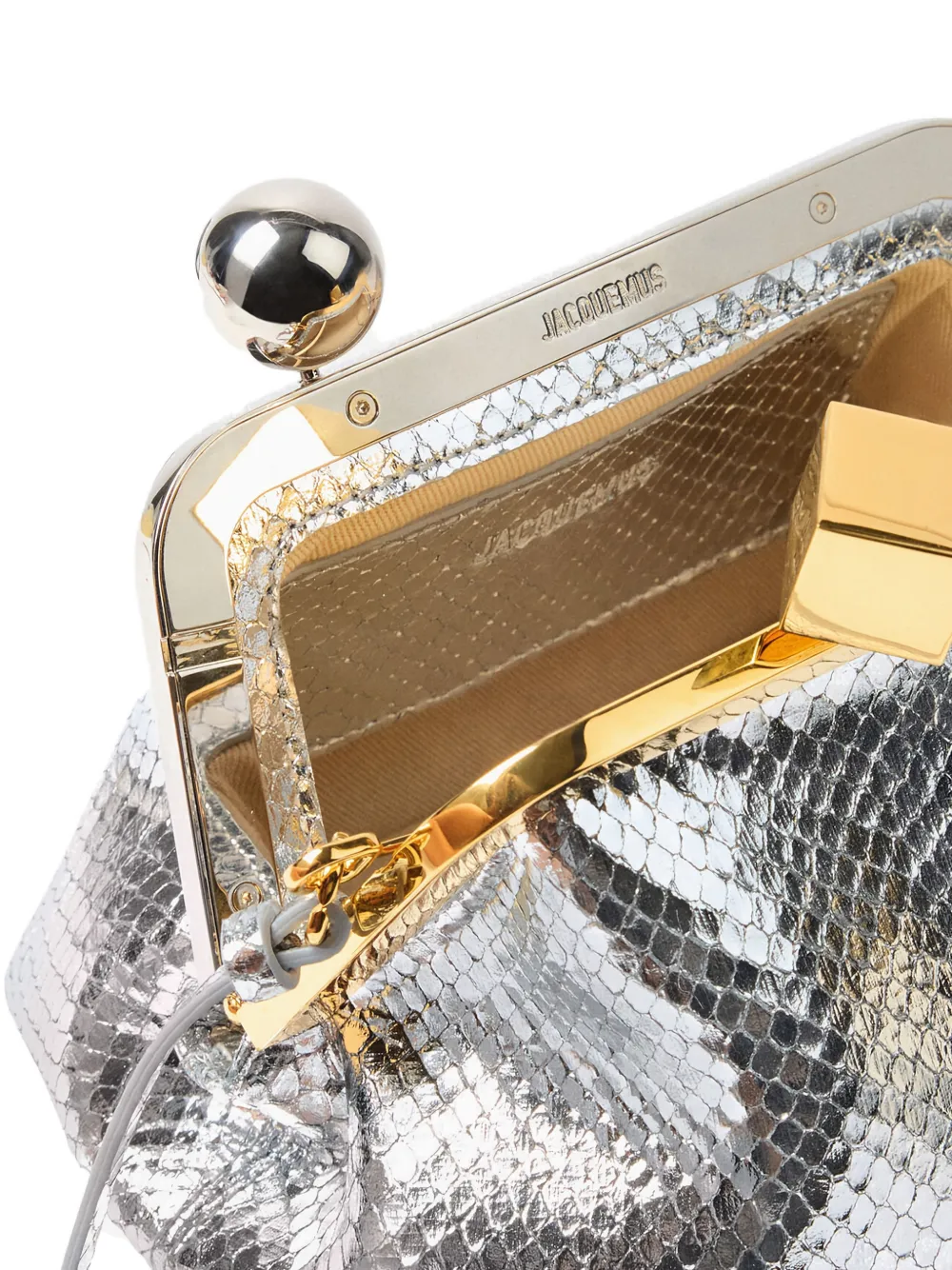 Jacquemus Berlingot kleine schoudertas Zilver