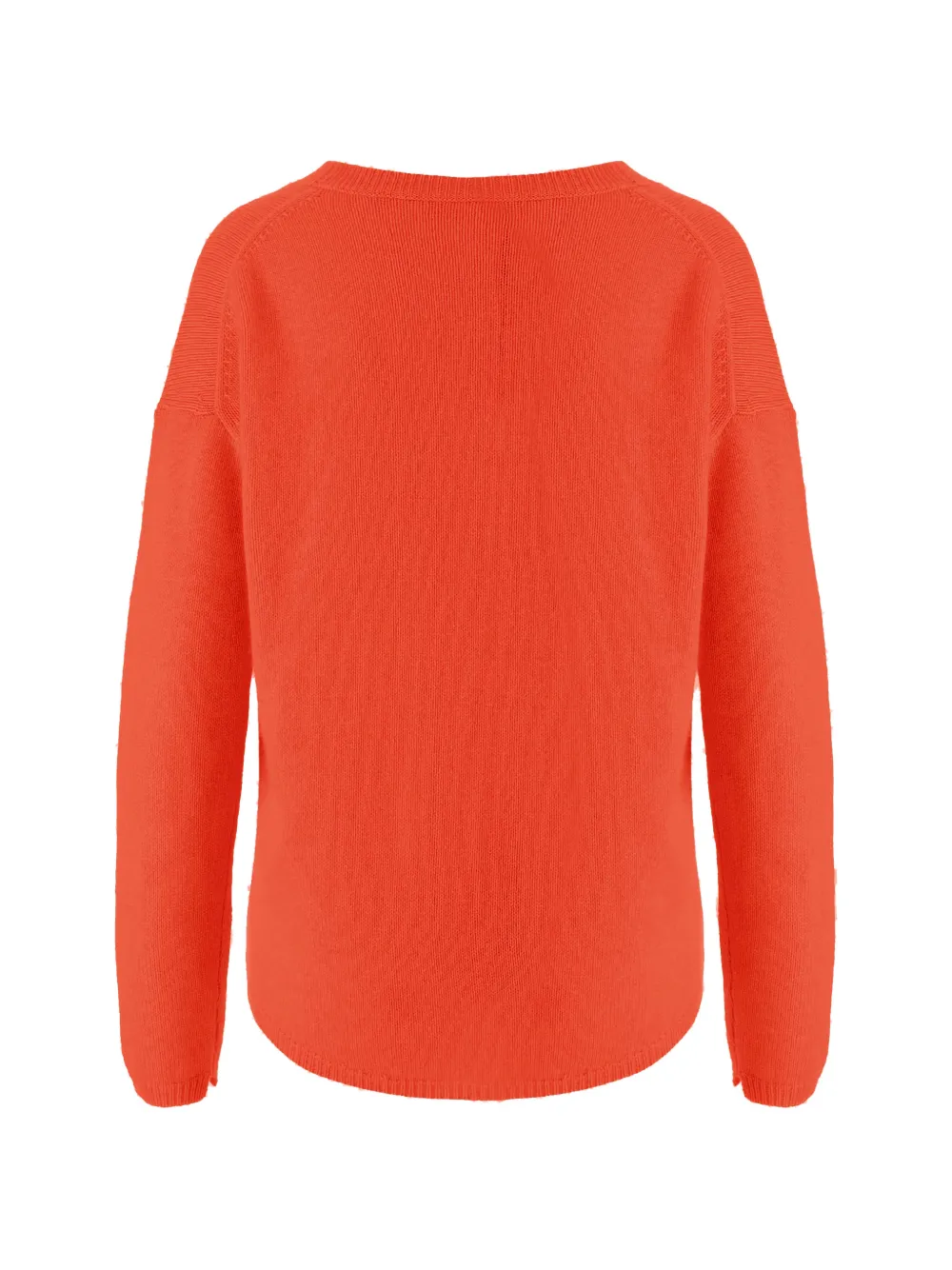  Allude Ribbed Sweater - Orange 