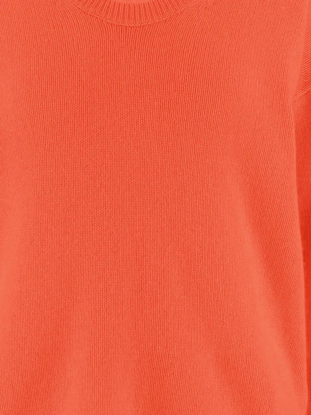  Allude Ribbed Sweater - Orange 