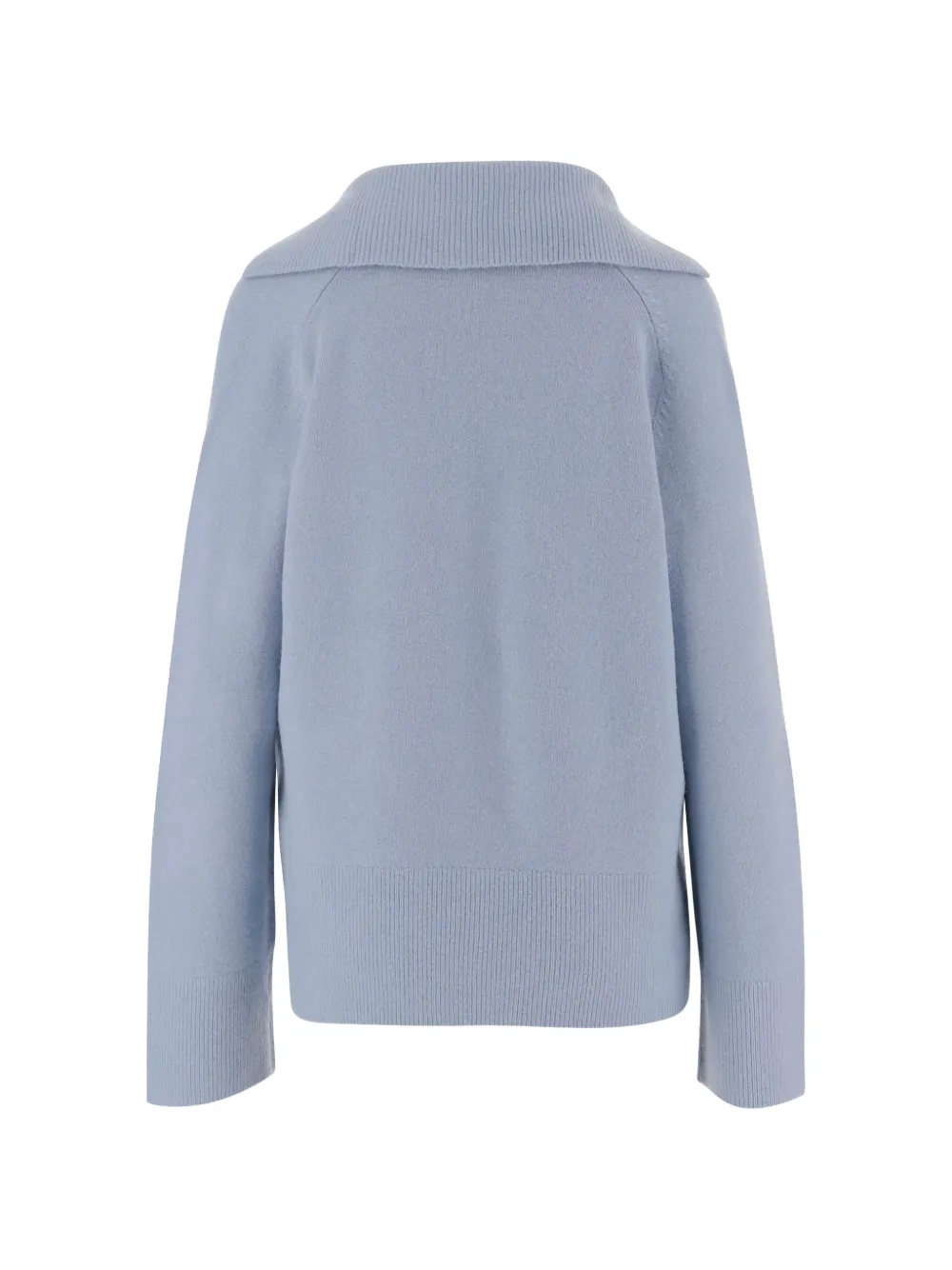  Vince Ribbed V-neck Sweater - Blue 
