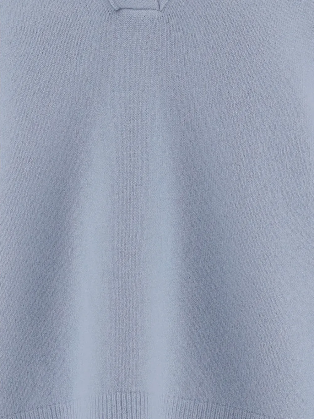  Vince Ribbed V-neck Sweater - Blue 