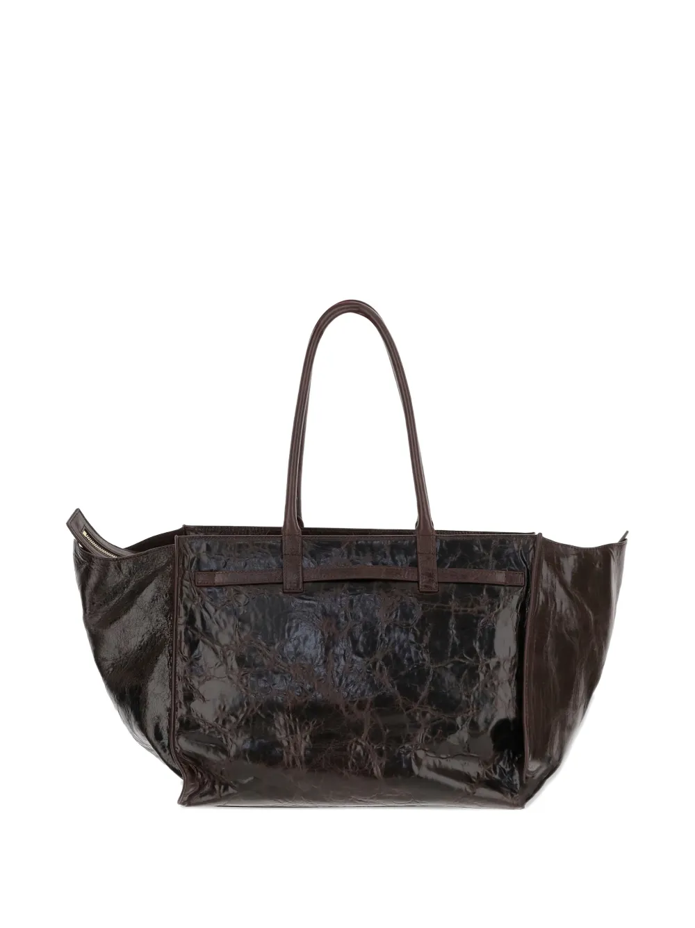  Benedetta Bruzziches Mame Weekend Metal-detail Tote Bag - Brown 