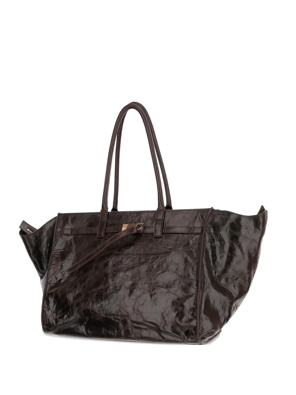  Benedetta Bruzziches Mame Weekend Metal-detail Tote Bag - Brown 