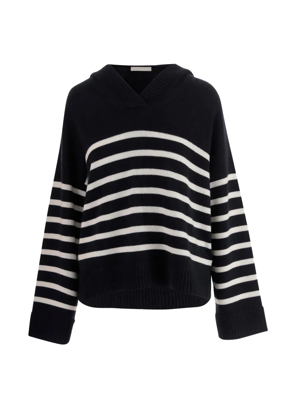 Allude striped hooded sweater - Blu