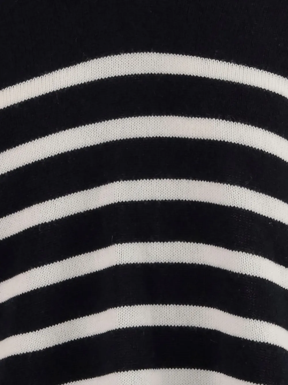  Allude Striped Hooded Sweater - Blue 