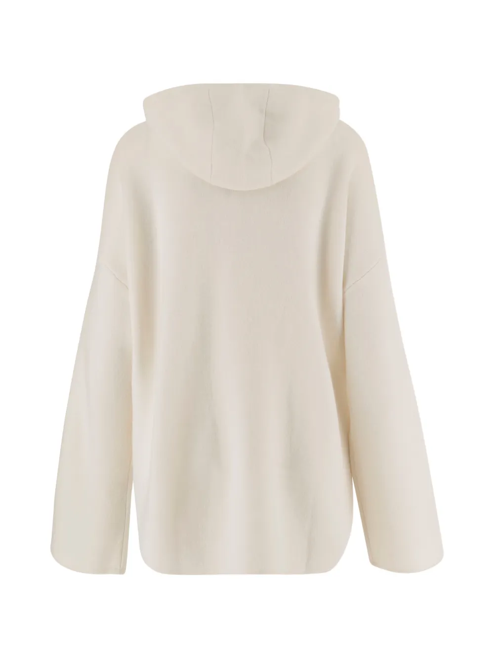 Allude Hooded Zip Cardigan - Neutrals 