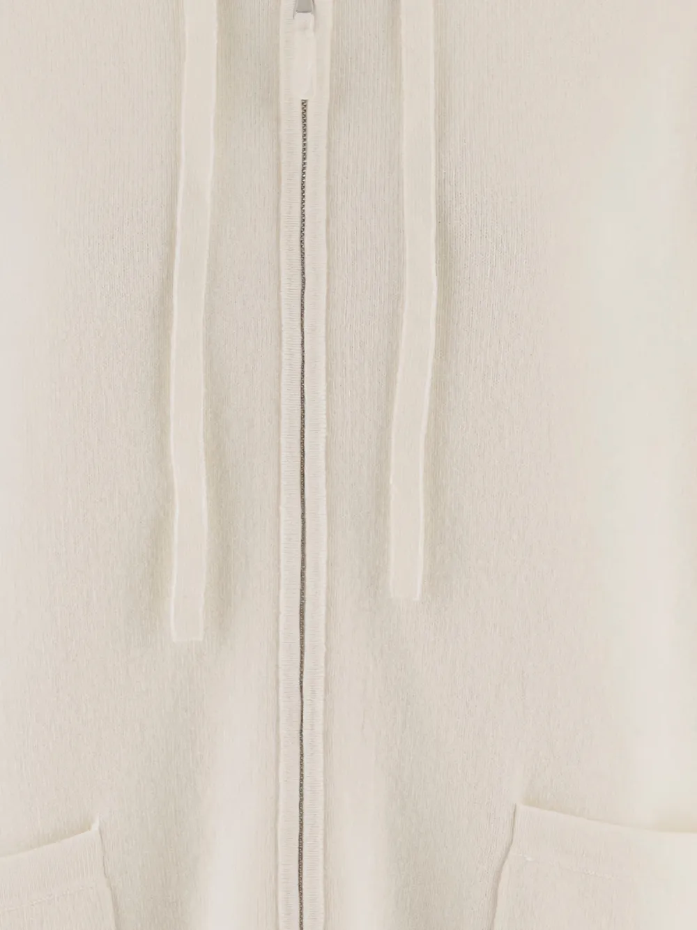  Allude Hooded Zip Cardigan - Neutrals 