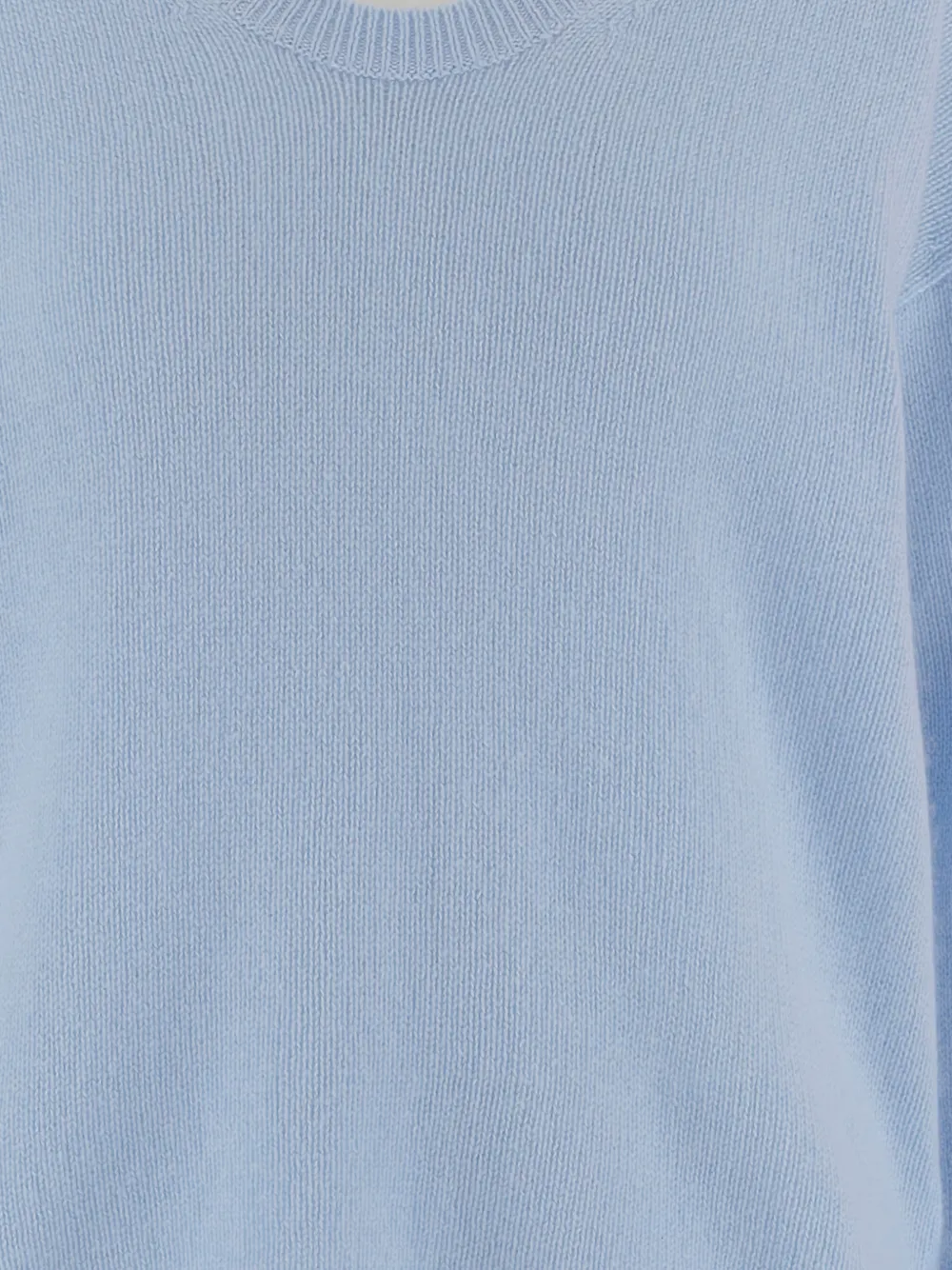  Allude V-neck Ribbed Sweater - Blue 