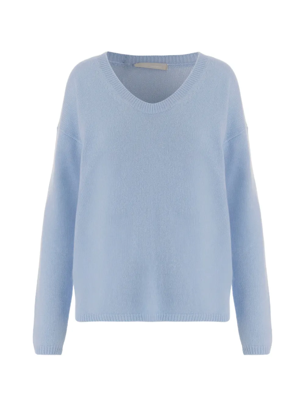Allude V-neck ribbed sweater - Blu