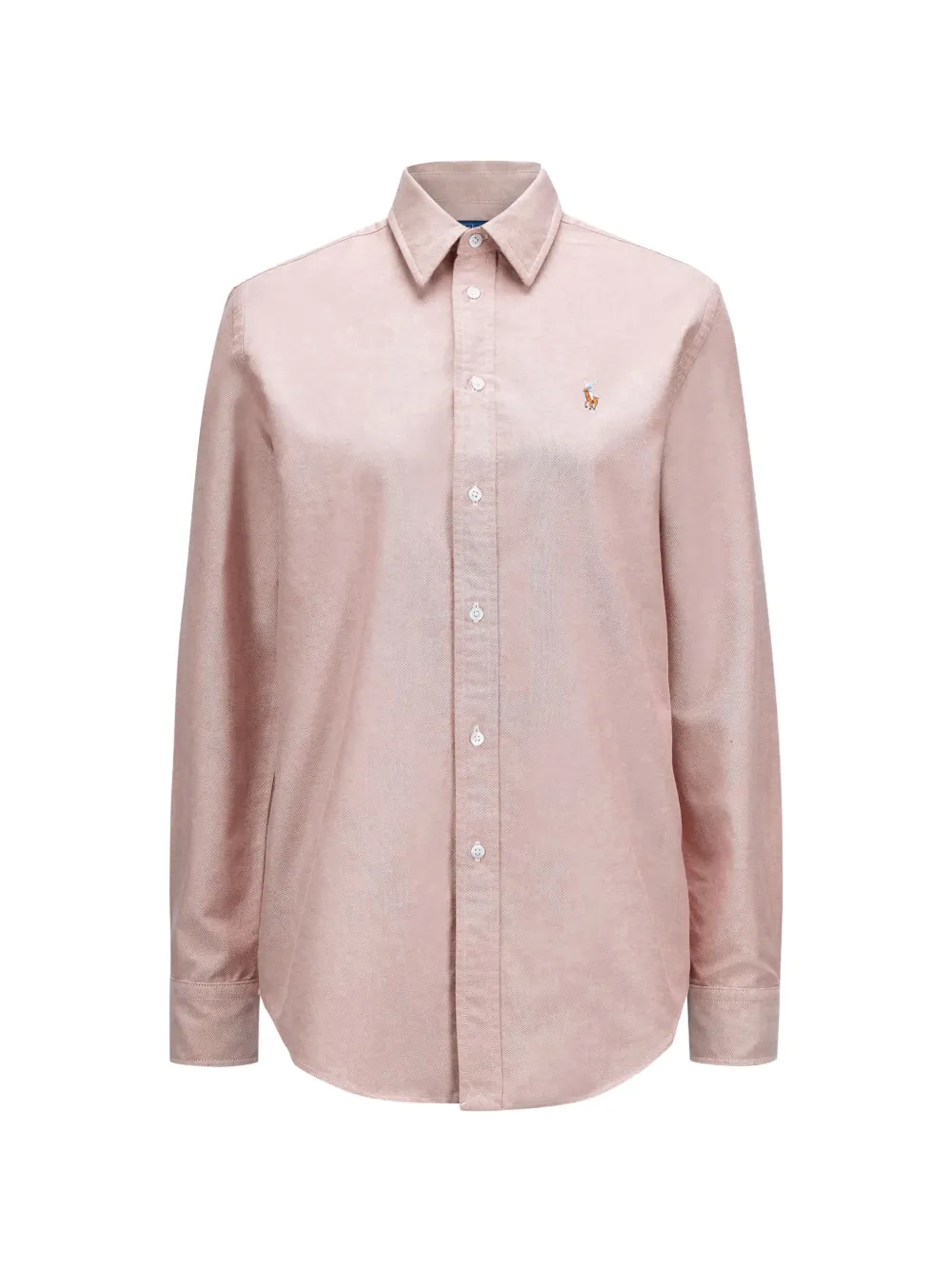 Polo Ralph Lauren embroidered-logo long-sleeved shirt - Rosa