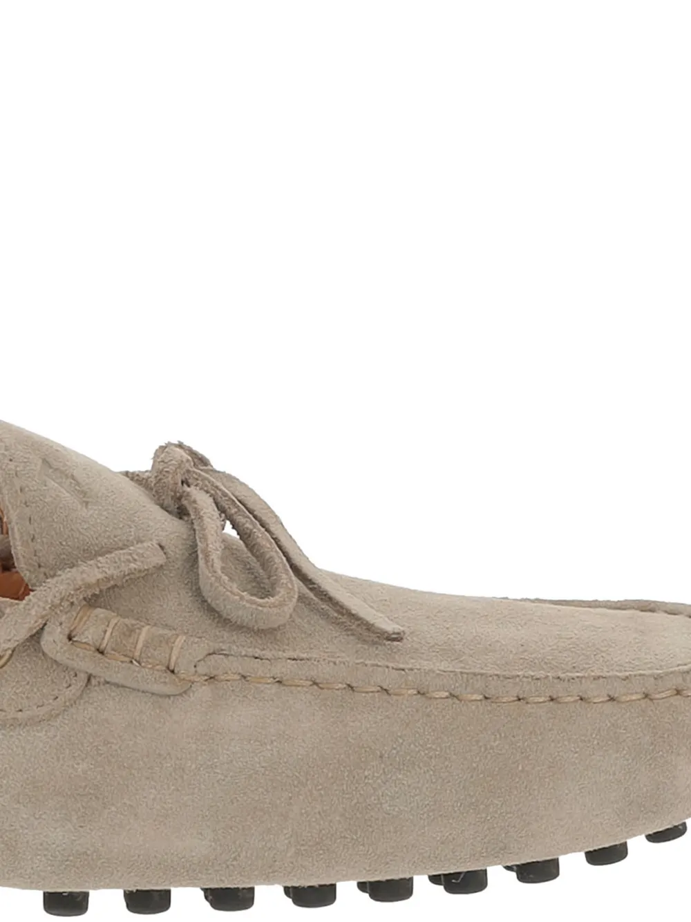 Tod's Loafers met vlakken en strik Beige