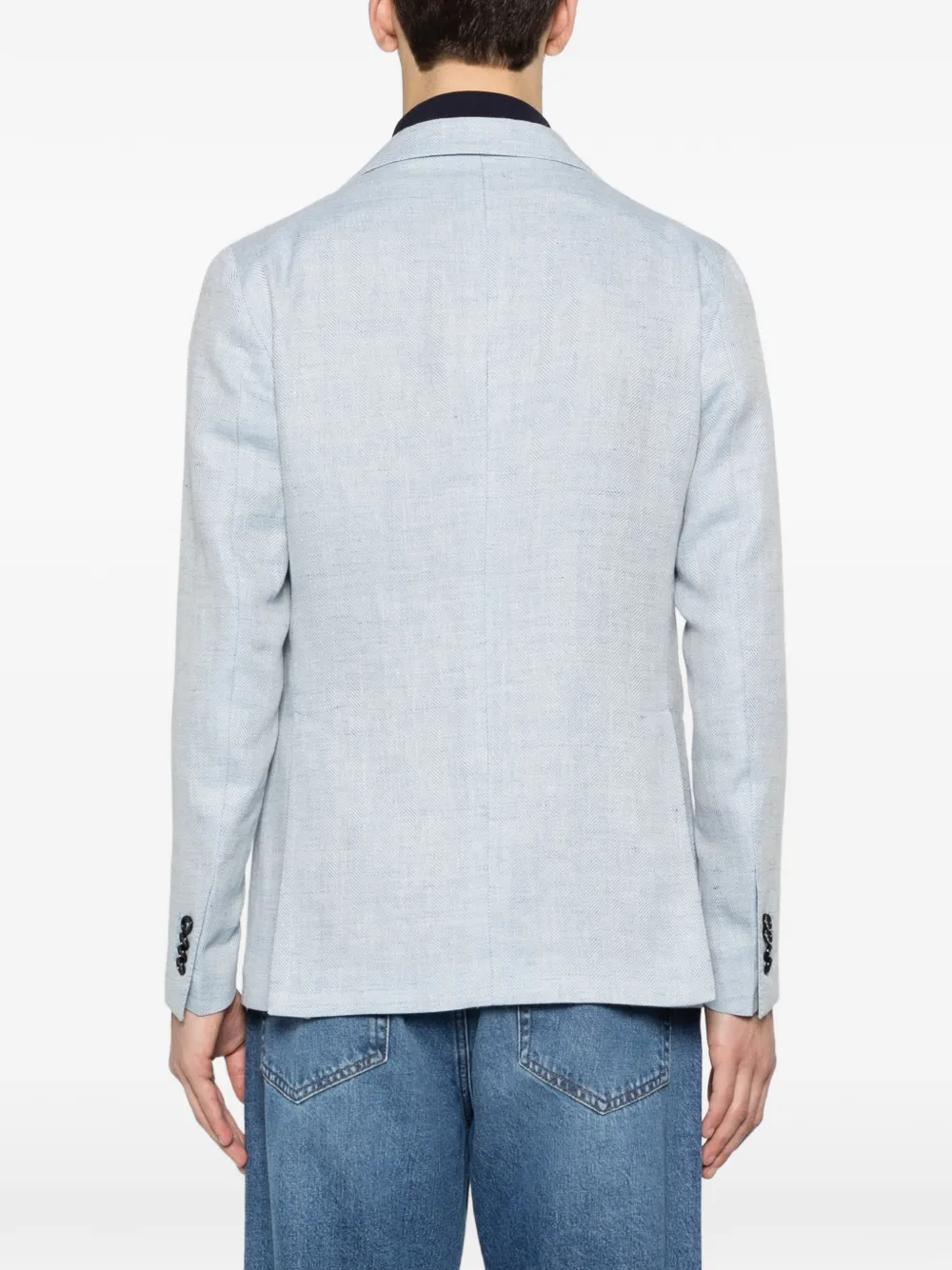Tagliatore Blazer met enkele rij knopen Blauw