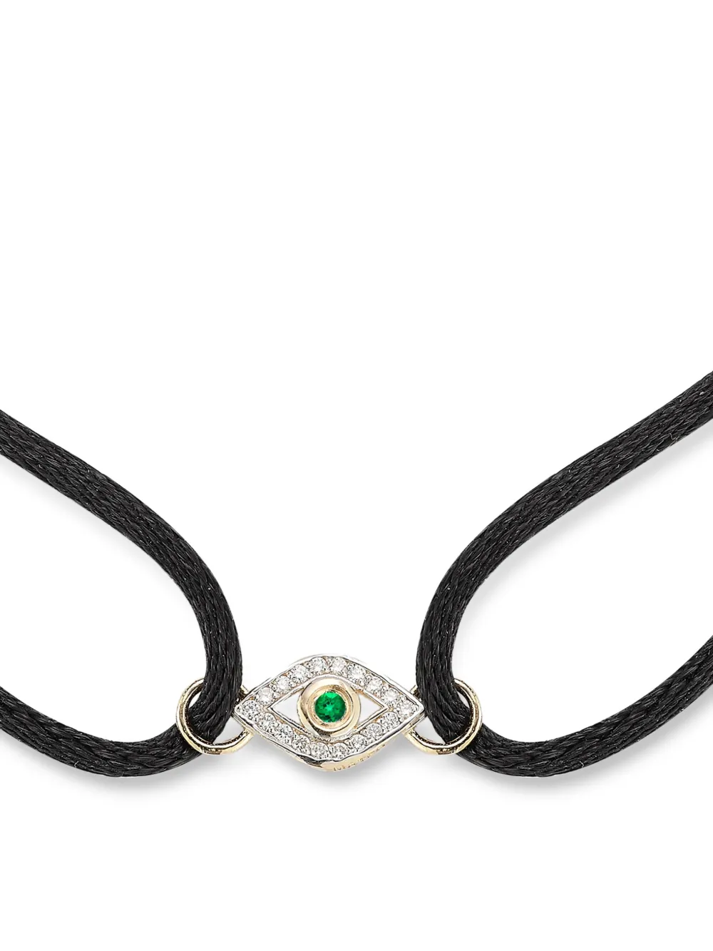  Mateo Evil Eye Diamond Bracelet - Black 