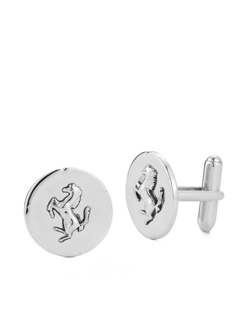 Mateo Stallion Coin Cufflinks - Argento