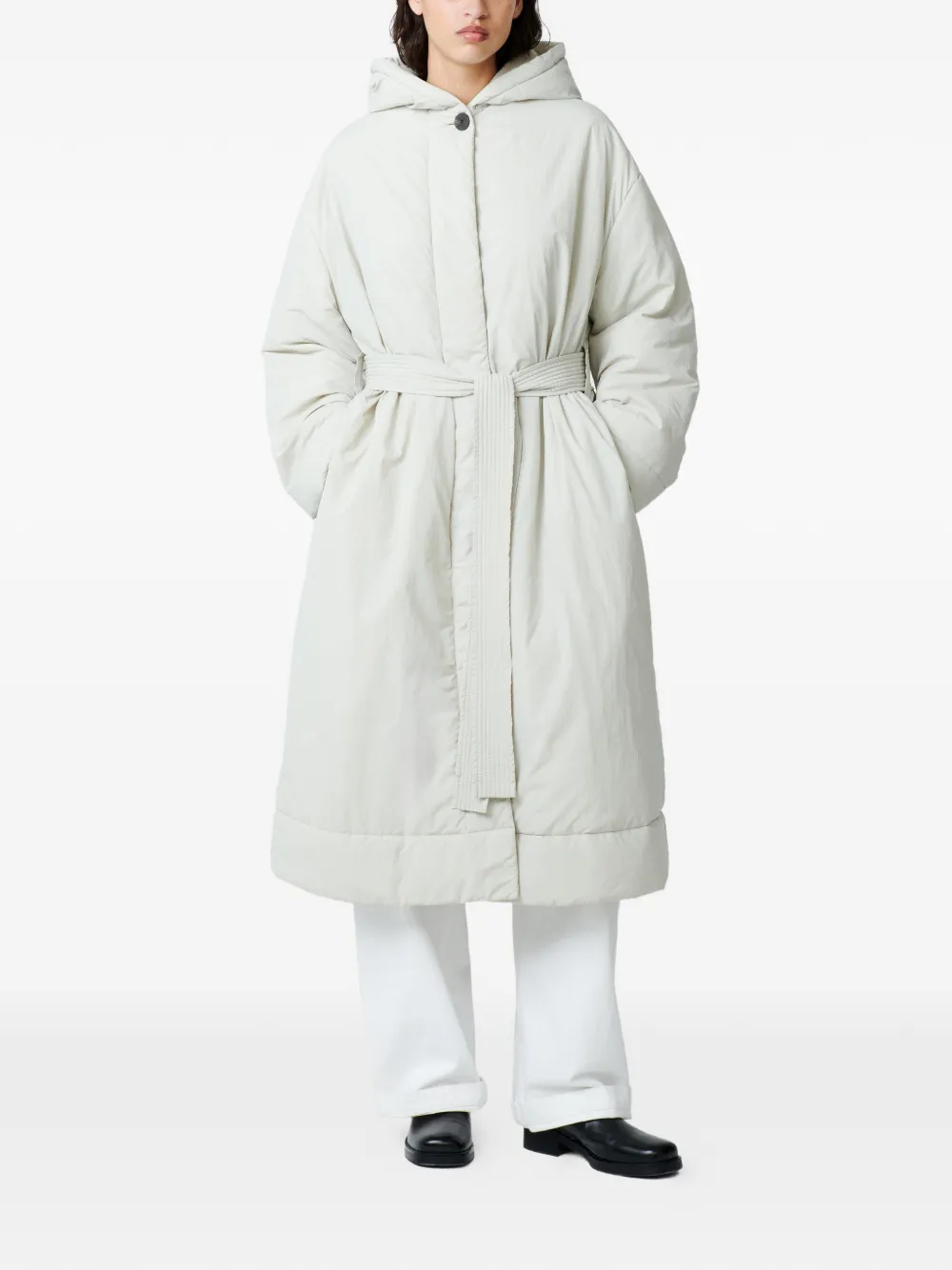  Studio Nicholson Kariba Hooded Belted Coat - Neutrals 