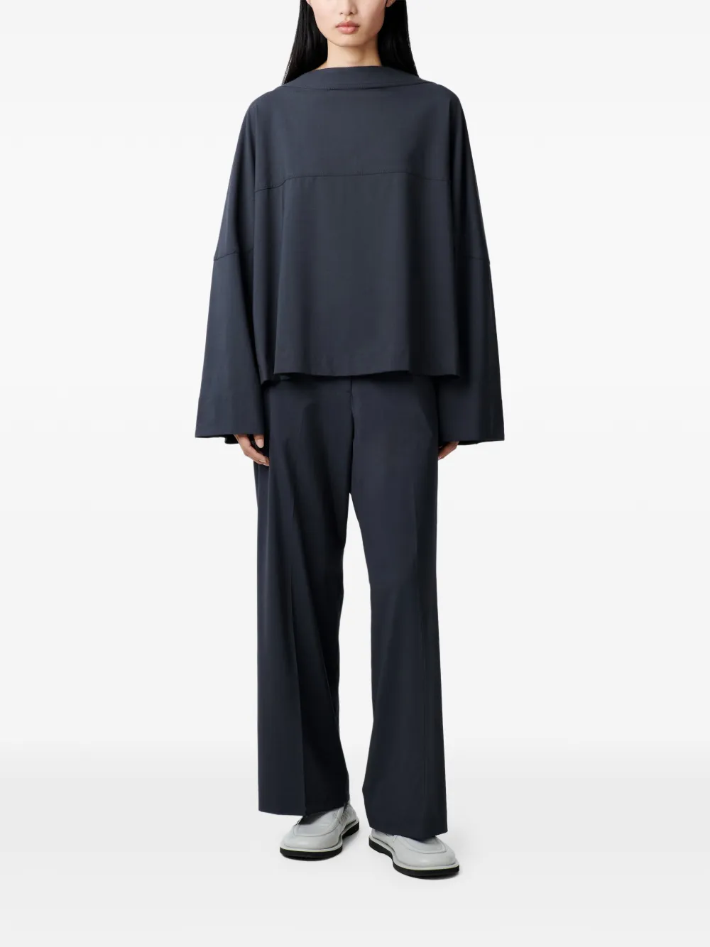 Studio Nicholson Baier Pressed Crease Trousers - Grey 