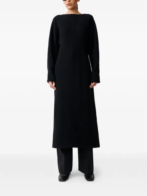 long sleeve split midi dress Innovare Denim Dearbhla Long Sleeve Split Midi Dress, S