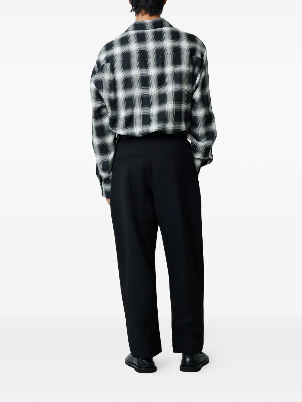 Studio Nicholson Ray Plaid Button Shirt In Multi